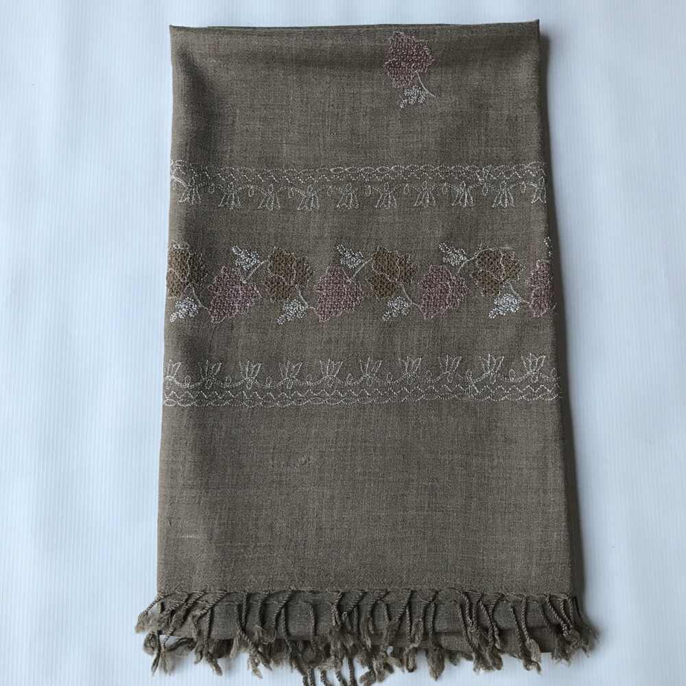 Dark Grey Swati Woolen Shawl for Winter - Women Shawls