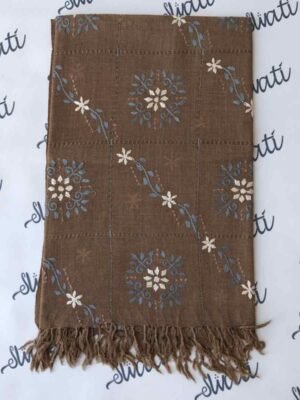 Brown wool shawl