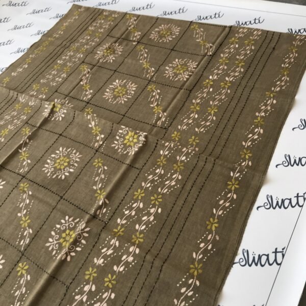 Brown wool shawl for women with traditional Swati embroidery, handcrafted warm woolen wrap featuring intricate patterns, elegant and soft winter shawl for stylish comfort.